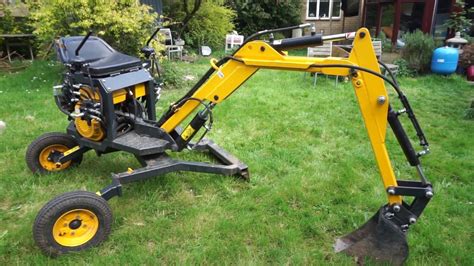 diy mini excavator plans|homemade mini excavator 360 slew.